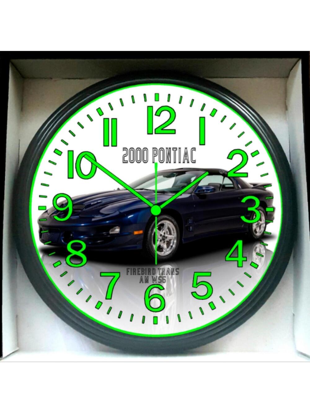 2000 Pontiac Firebird Trans Am Glow In The Dark Wall Clock New!
